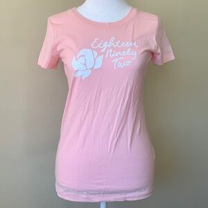 Abercrombie & Fitch Short Sleeve T. Light Pink with White Detail. Size M